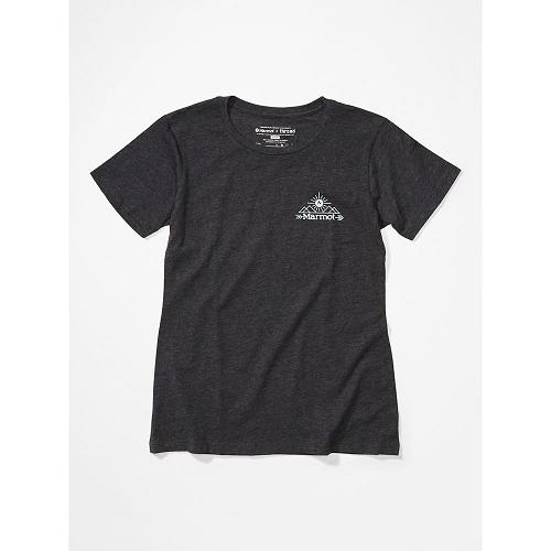 Marmot Arrow T-Shirts For Womens Black NAD641253